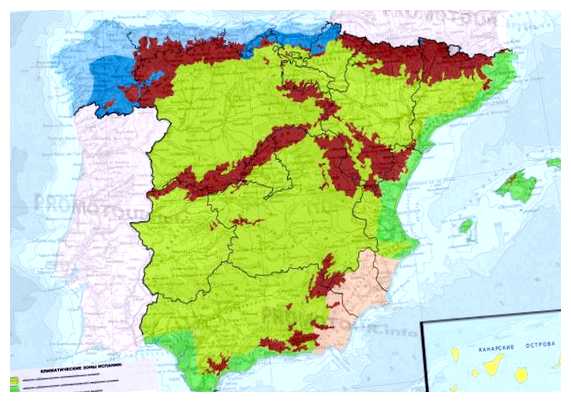 Где самый теплый климат в Испании
