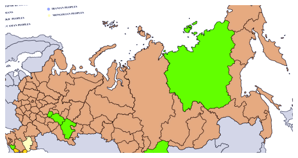 Где живет больше всего русских